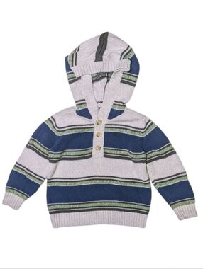 Tea Collection Striped Hooded Sweater